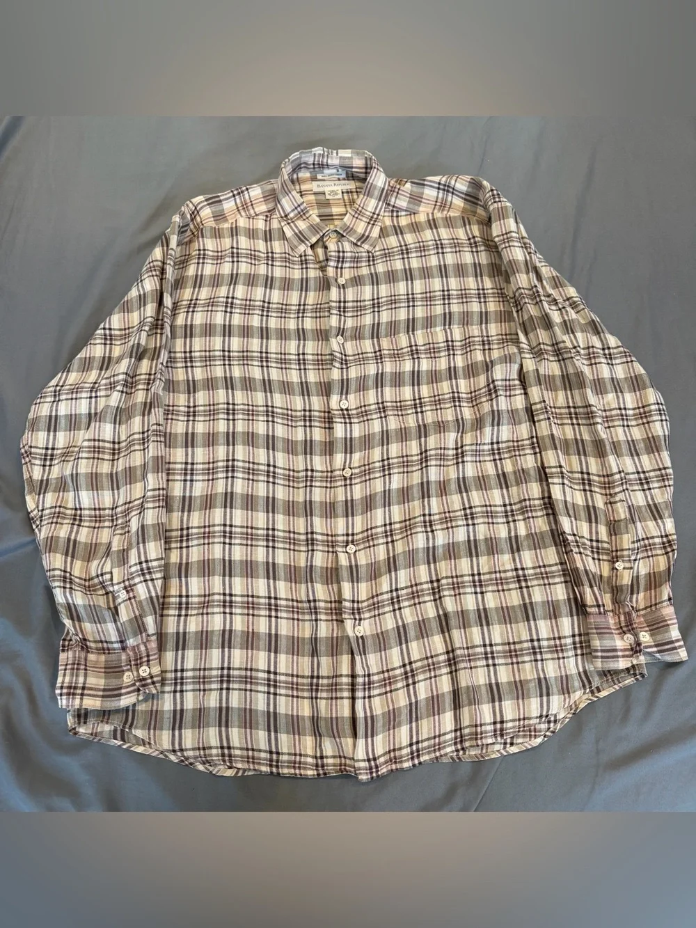 Banana Republic Vintage Y2K 100% Irish Linen Men’s Shirt XL